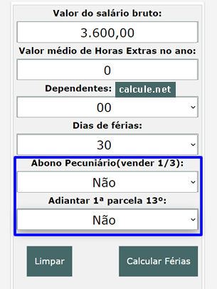 Informe venda de parte das férias e adiantamento do 13º Informe venda de parte das férias e adiantamento do 13º