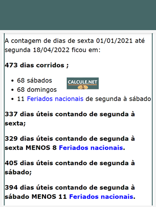 1 de Ago, 2022 Calendário com Feriados e Cont. Regressiva - BRA