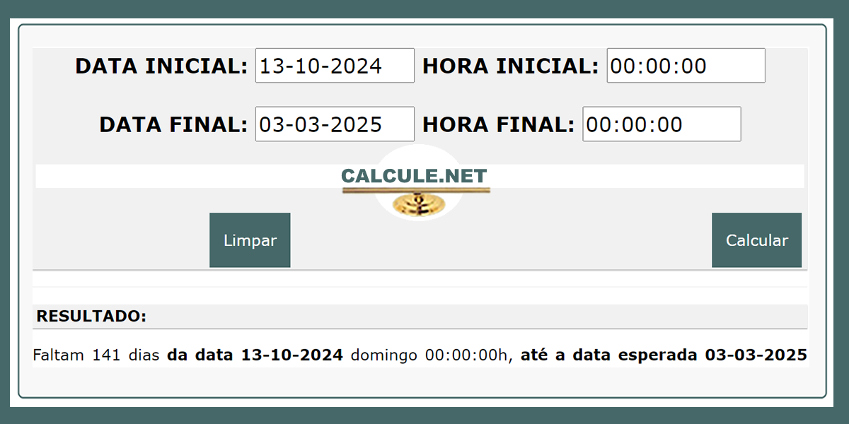 Calculadora de faltam quantos dias Calculadora de faltam quantos dias
