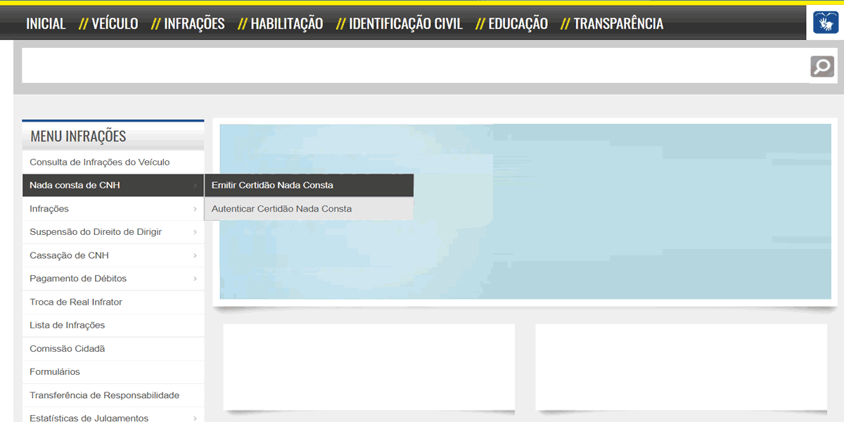 Detran RJ nada consta CNH consulta Detran RJ nada consta CNH consulta