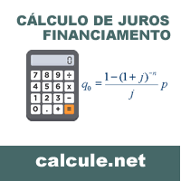 Juros, Financiamento, Empréstimo, calculadora on-line Juros, Financiamento, Empréstimo, calculadora on-line
