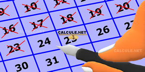 Contador de dias [Cálculo calendário] - Calcule.net