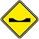 placa de advertência A-19