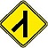 Placa de advertência A-13a