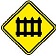 placa de advertência A-40