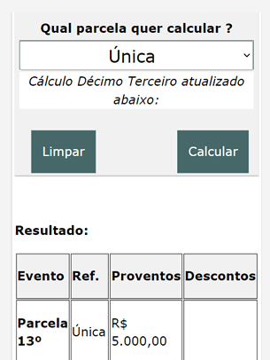 Cálculo Décimo Terceiro ( 13º Salário ) - Calcular Décimo Terceiro ...