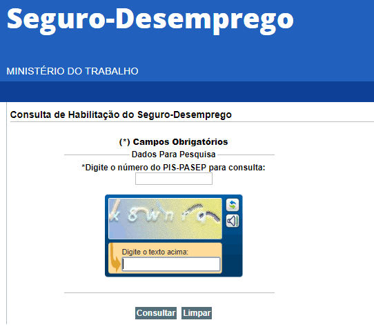 Cosulta Habilitação do Seguro Desemprego, SD Cosulta Habilitação do Seguro Desemprego, SD